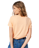 The Rip Curl Womens Re Entry V-Neck T-Shirt in Light Peach