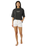 The Rip Curl Womens Summer Palm Walkshorts in White