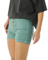 The Rip Curl Womens Summer Palm Walkshorts in Teal