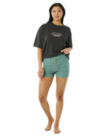 The Rip Curl Womens Summer Palm Walkshorts in Teal