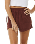 The Rip Curl Womens Revival Terry Shorts in Plum