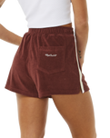 The Rip Curl Womens Revival Terry Shorts in Plum