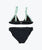 Girls Block Party Bikini Set in Navy