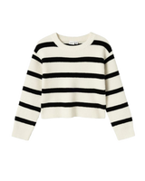 Girls Nilla Short Knit Jumper in Jet Stream