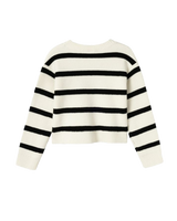 Girls Nilla Short Knit Jumper in Jet Stream