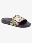 Girls Slippy II Sliders in Navy & Pink