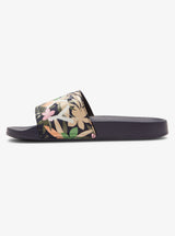 Girls Slippy II Sliders in Navy & Pink