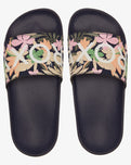 Girls Slippy II Sliders in Navy & Pink