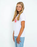 Girls Sunset T-Shirt in White