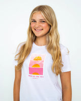 Girls Sunset T-Shirt in White