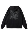 Graphic Mix Hoodie in Black