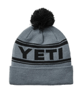 The Yeti Mens Retro Beanie in Grey & Black