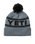 The Yeti Mens Retro Beanie in Grey & Black