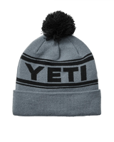 The Yeti Mens Retro Beanie in Grey & Black