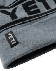 The Yeti Mens Retro Beanie in Grey & Black