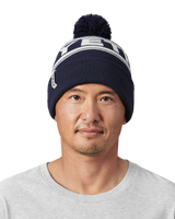 The Yeti Mens Retro Beanie in Navy & White