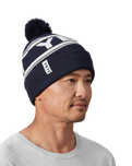 The Yeti Mens Retro Beanie in Navy & White