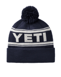 The Yeti Mens Retro Beanie in Navy & White