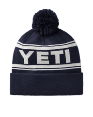 The Yeti Mens Retro Beanie in Navy & White