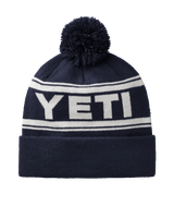 The Yeti Mens Retro Beanie in Navy & White