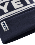 The Yeti Mens Retro Beanie in Navy & White