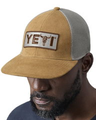 The Yeti Mens Steer Flat Brim Cap in Ochre