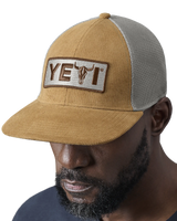 The Yeti Mens Steer Flat Brim Cap in Ochre