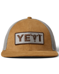 The Yeti Mens Steer Flat Brim Cap in Ochre