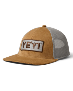 The Yeti Mens Steer Flat Brim Cap in Ochre