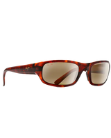 The Maui Jim Stingray Polarised Wrap Sunglasses in Tortoise & HCL Bronze