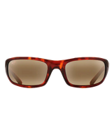 The Maui Jim Stingray Polarised Wrap Sunglasses in Tortoise & HCL Bronze