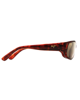 The Maui Jim Stingray Polarised Wrap Sunglasses in Tortoise & HCL Bronze