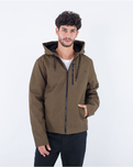 The Hurley Mens Milestone Fleece Jacket in Olive