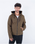 The Hurley Mens Milestone Fleece Jacket in Olive