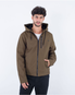 The Hurley Mens Milestone Fleece Jacket in Olive