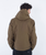 The Hurley Mens Milestone Fleece Jacket in Olive