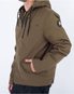 The Hurley Mens Milestone Fleece Jacket in Olive