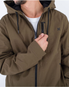 The Hurley Mens Milestone Fleece Jacket in Olive