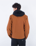 The Hurley Mens Boyd Hooded Jacket in Bronze