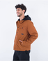 The Hurley Mens Boyd Hooded Jacket in Bronze