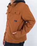 The Hurley Mens Boyd Hooded Jacket in Bronze