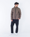 The Hurley Mens Juniper Reversible Fleece Jacket in Olive