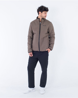 The Hurley Mens Juniper Reversible Fleece Jacket in Olive