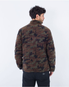 The Hurley Mens Juniper Reversible Fleece Jacket in Olive