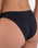 Solid Cheeky Scoop Bikini Bottoms in Black