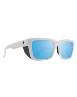 The Spy Helm Tech Polarised Sunglasses in Matte White & Happy Bronze Blue Spectra Mirror