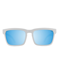 The Spy Helm Tech Polarised Sunglasses in Matte White & Happy Bronze Blue Spectra Mirror