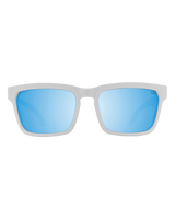 The Spy Helm Tech Polarised Sunglasses in Matte White & Happy Bronze Blue Spectra Mirror