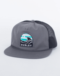 The Hurley Mens Mavericks Trucker Cap in Dark Grey