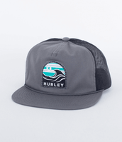 The Hurley Mens Mavericks Trucker Cap in Dark Grey